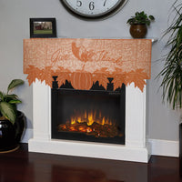 Cozy Autumn Fireplace Cover