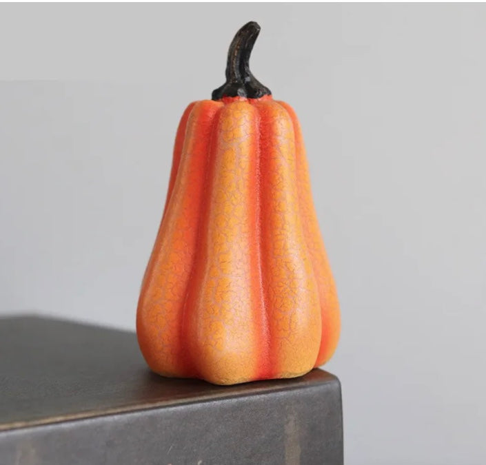 Halloween LED Pumpkin Lamp - Realistic Resin