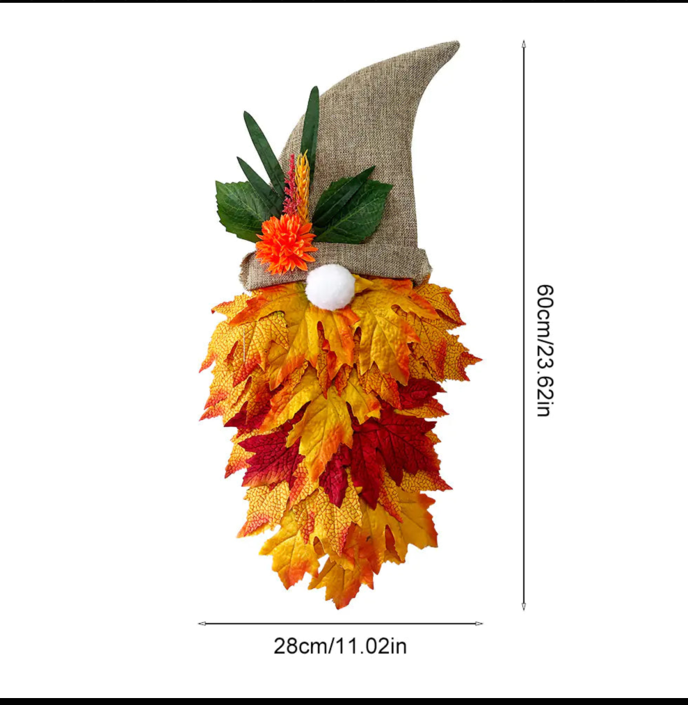 Fall Gnome Door Wreath