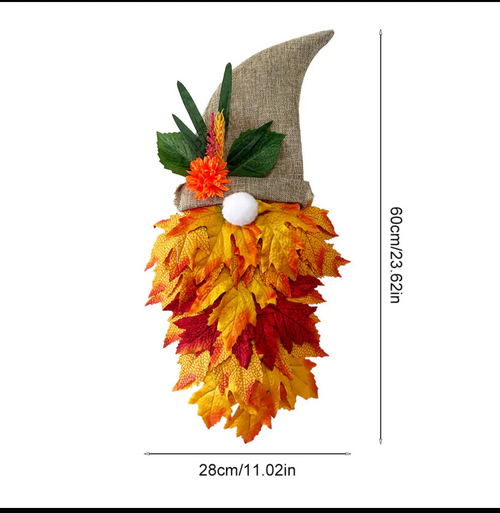Fall Gnome Door Wreath