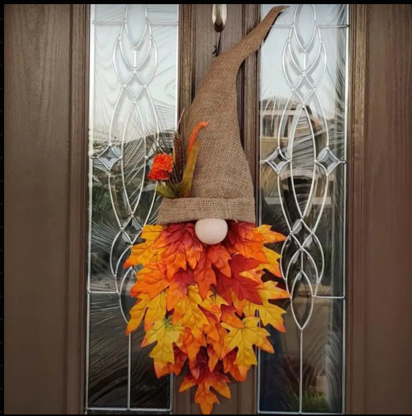 Fall Gnome Door Wreath